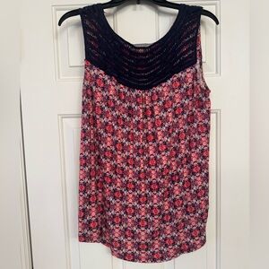 Loveappella Floral Sleeveless Tank Top